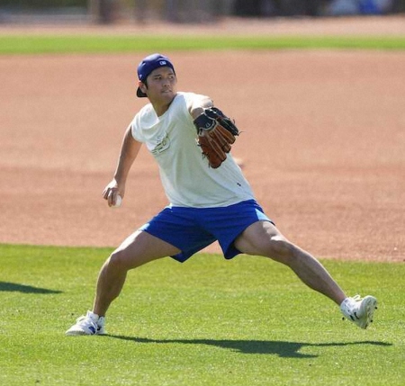 ドジャース・大谷　6日連続で自主トレ　炎天下でも調整は順調