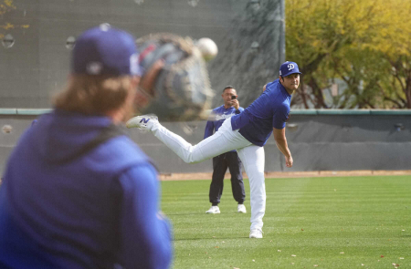 大谷翔平　今週末に初ブルペン予定　スイーパーも解禁　ノーワインドアップ投球は「練習の一環」