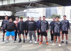 【リーグワン】BR東京の若手5人が大相撲の中村部屋に出稽古　力士たちの重さと機敏さに驚き？！