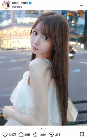 イコラブ大谷映美里「数日だけ暗髪になったよ」イメチェン姿が話題