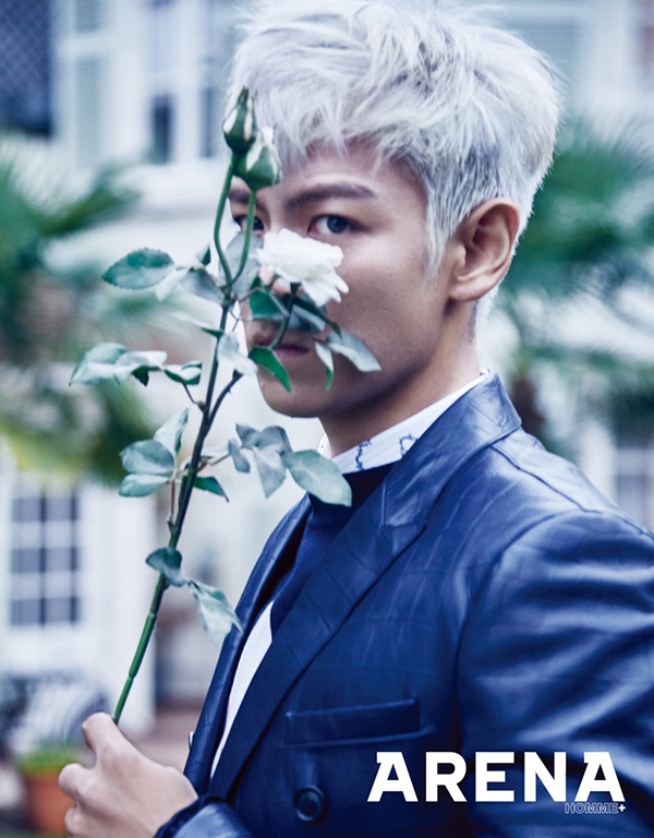 “銀髪ビジュアルに釘付け” BIGBANGのT.O.P、単独で男性ファッション誌のカバーを飾る！