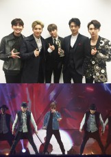 SHINeeが中国音楽授賞式で「アジアベストグループ賞」獲得...先輩のカンタも受賞