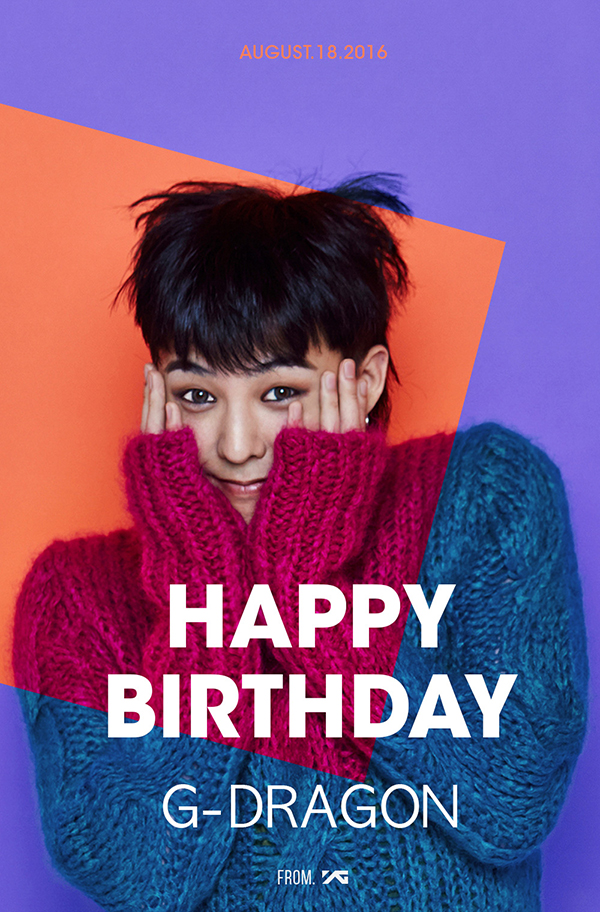 お誕生日を迎えたG-DRAGON、メンバーからファンまでお祝いメッセージ相次ぐ