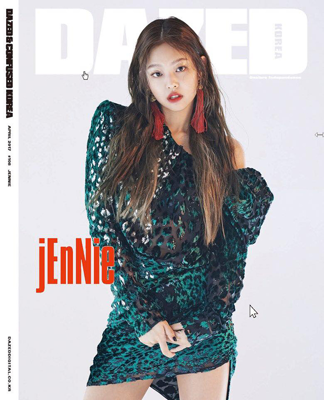 BLACKPINKのJENNIE、単独でファッション誌のカバーを飾る