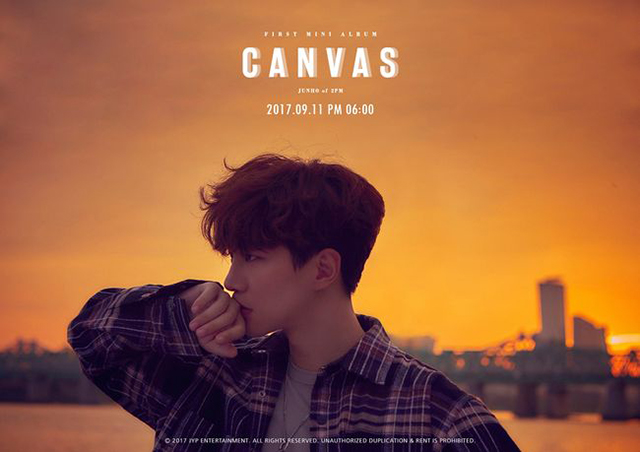 2PM ジュノ、ニューアルバム「CANVAS」のジャケット写真公開！