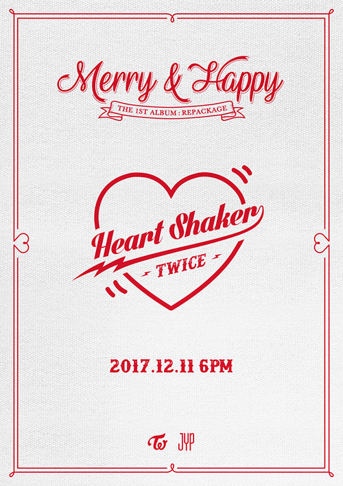 TWICE、12月ニューアルバムを発表...新曲は『Heart Shaker』！