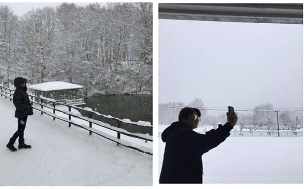 クォン・サンウ&ソン・テヨン、北海道で“雪デート”