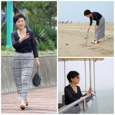 韓国女子大統領、“休暇ファッション”が話題！！