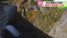 運が良ければ…虹と紅葉のコントラストが！札幌・豊平峡ダムが大賑わい　電気バスに長蛇の列