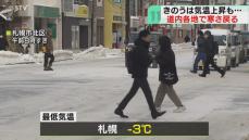 歩道が凍って滑りやすく…　暖かさ一転冷え込む一日に　道北は暴風雪に警戒を　北海道