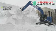 「最初から分かっているが寂しい」自衛隊員も惜別　大雪像の解体始まる　さっぽろ雪まつり閉幕