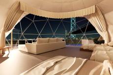 明石海峡大橋の夜景を満喫！日本初のルーフトップ・ドーム型グランピング施設