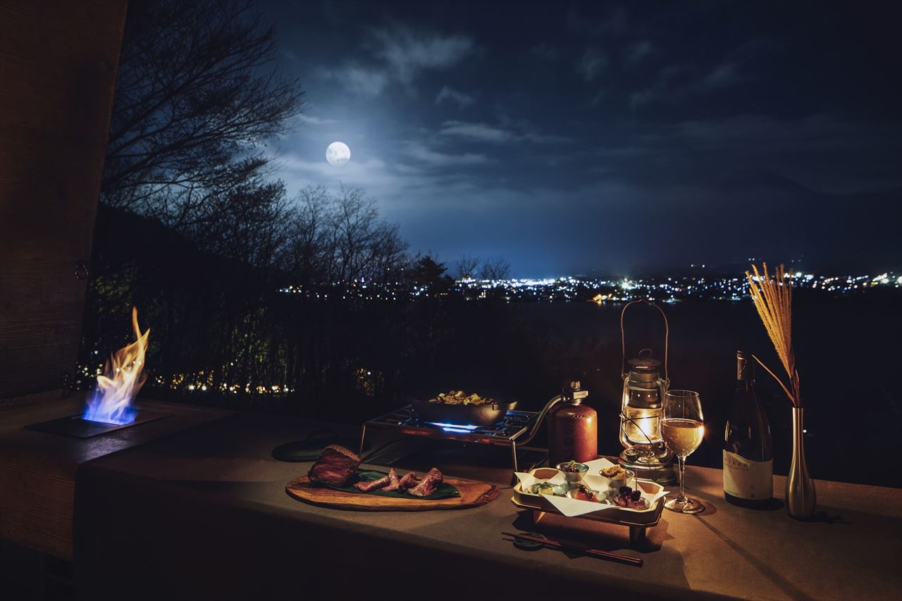 【星のや富士】ワインと秋の味覚を堪能！半月～満月限定の河口湖絶景ディナー
