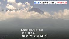 富士山8合目の山小屋で75歳男性が死亡　登山ツアーに参加　今年の山開き以降6人目の死者