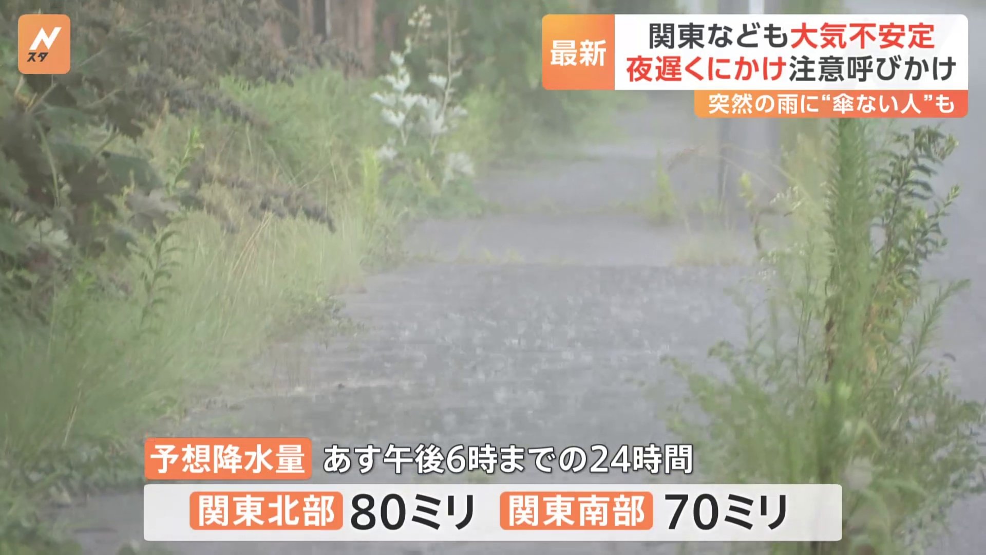 関東などでも大気不安定 夜遅くにかけ注意呼びかけ、あすも東日本では天気急変のおそれ【予報士解説】