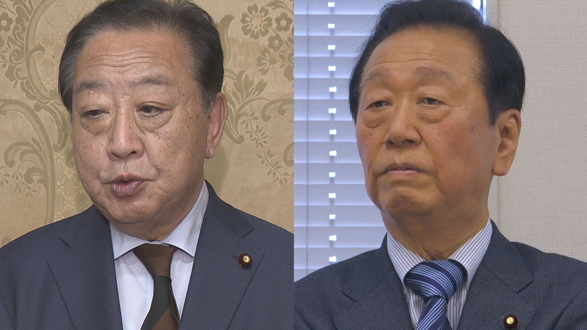 立憲・野田元総理が代表選めぐり小沢一郎議員と会談　今月2回目   