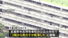 【速報】東京・武蔵野市の小学校で2階ベランダから10代の男子生徒が転落か　意識不明の重体という情報も　