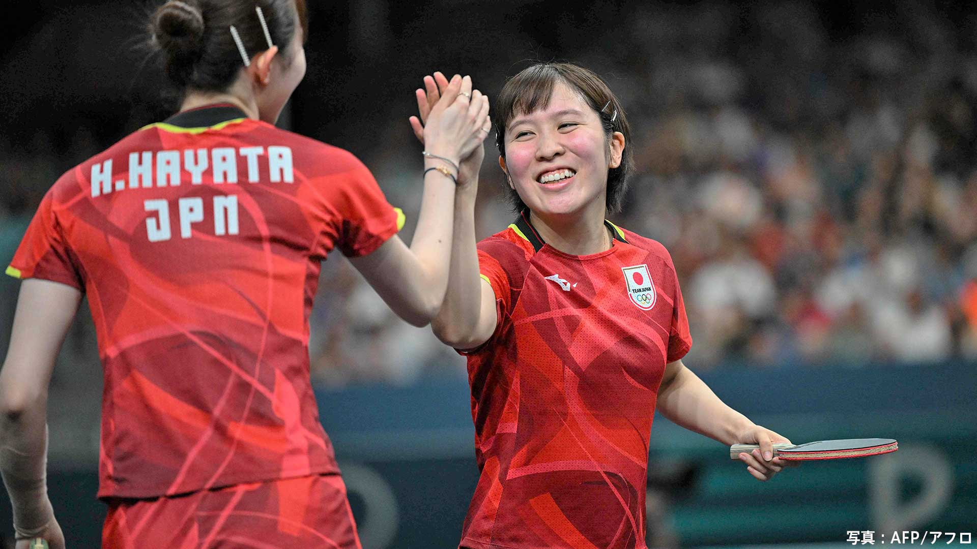 卓球日本女子、4大会連続で準決勝進出！タイに3－0で完勝、平野は相手エースを圧倒　悲願の金まで“あと2勝”【パリ五輪】