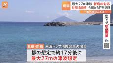 死者数952人想定…東京の11の島で津波のおそれ　南海トラフ地震に備えた島の対応は東京・新島