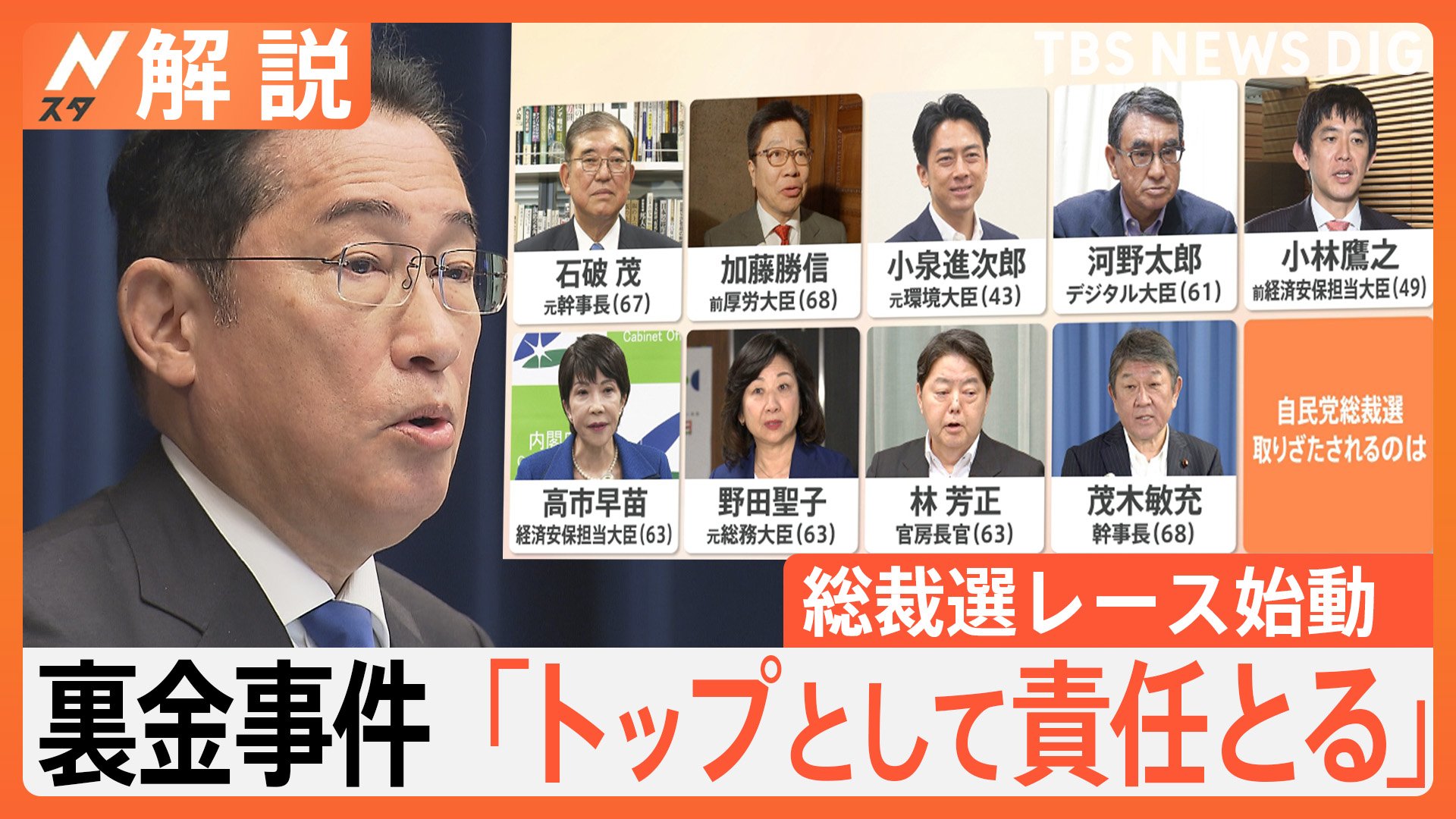 総裁選レース本格始動、次の総理は誰に？ TBS政治部長「解散総選挙の見方が一気に強まる」【Nスタ解説】