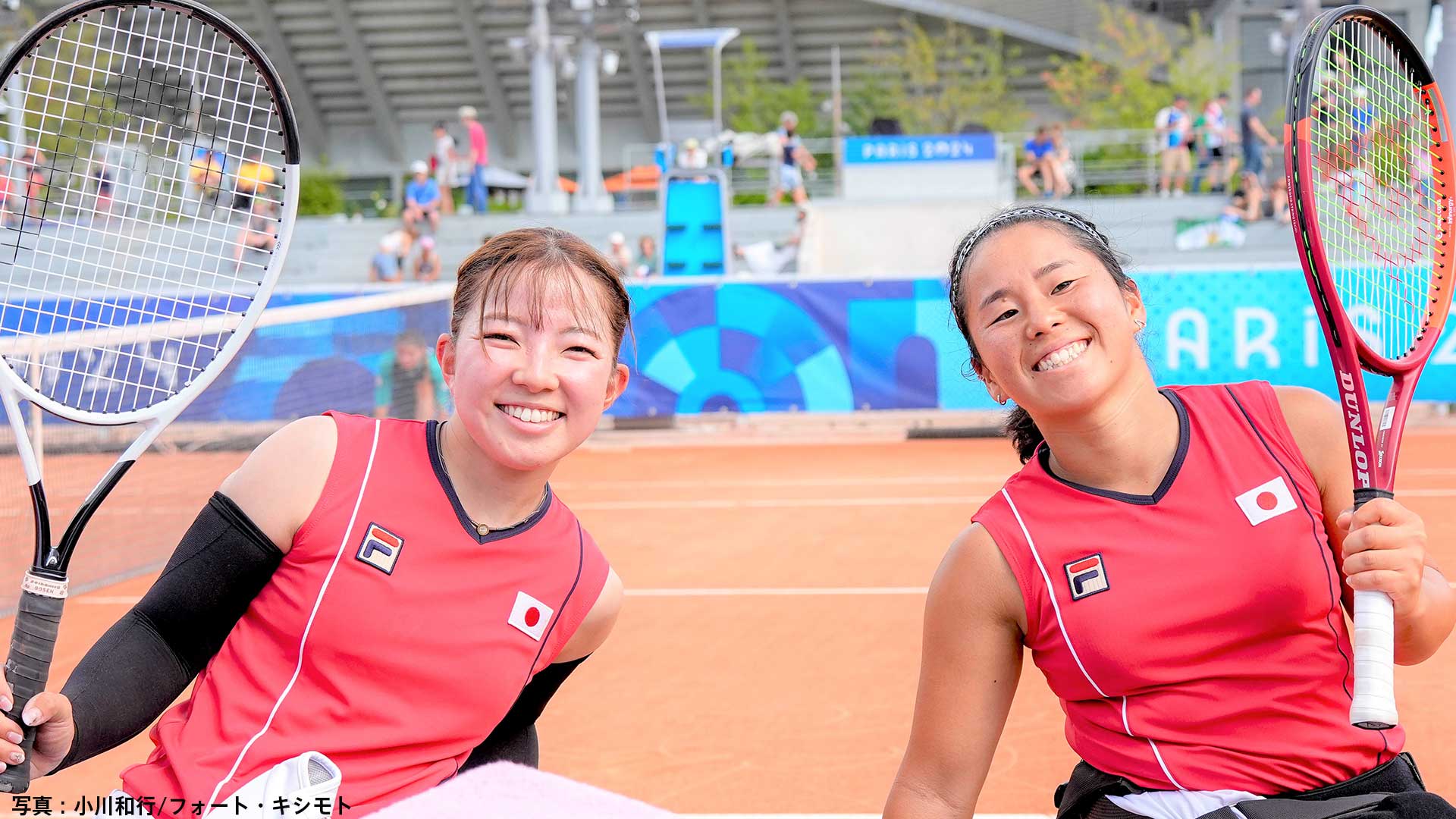 上地結衣＆田中愛美、日本女子史上初の金メダル！車いすテニスダブルス決勝で東京大会金のオランダペアに逆転勝利【パリパラリンピック】