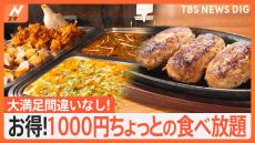 1000円ちょっとで大満足！ハンバーグにうどん、天ぷら、本格エスニック料理まで！お得な食べ放題