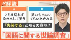 「失笑する」その使い方合ってる？国語に関する世論調査「4人に1人しか本来の使い方をしていない」【Nスタ解説】