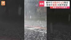 都内で大粒の「ひょう」　きょう（19日）も関東は大気不安定　夜遅くにかけ土砂災害や低い土地の浸水などに注意