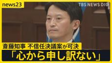 「心から申し訳ない」兵庫県・斎藤知事　不信任決議案が可決、辞職・解散・失職…決断は？「選挙費用」「退職手当」など“お金”に大きな影響【news23】