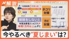 気温急降下で“夏じまい”開始　エアコンは掃除しないと1万円以上ムダに！日傘、日焼け止めは？【Nスタ解説】