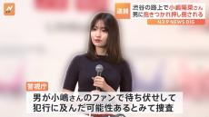 「腕を掴んだことは間違いない」小嶋陽菜さんに突然抱きつき押し倒したか　ファンとみられる外国籍の40代男を現行犯逮捕　警視庁