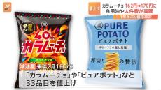 湖池屋「カラムーチョ」など値上げへ　来年2月から33品目