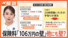 保険料「106万円の壁」撤廃へ　残るもうひとつの壁“週20時間”　税金「103万の壁」の進展は？【Nスタ解説】