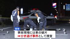 女性が車にはねられ意識不明の重体　ひき逃げ事件として捜査　茨城・常総市