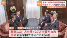 安倍派27人「政倫審」出席へ　自民・松山参院幹事長「とにかく年内に進めてほしい」