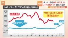 ガソリン価格が4週連続“値上がり” 補助金減額で1月＝180円、2月＝185円に更に上がる可能性も　「ガソリン減税」実現は？