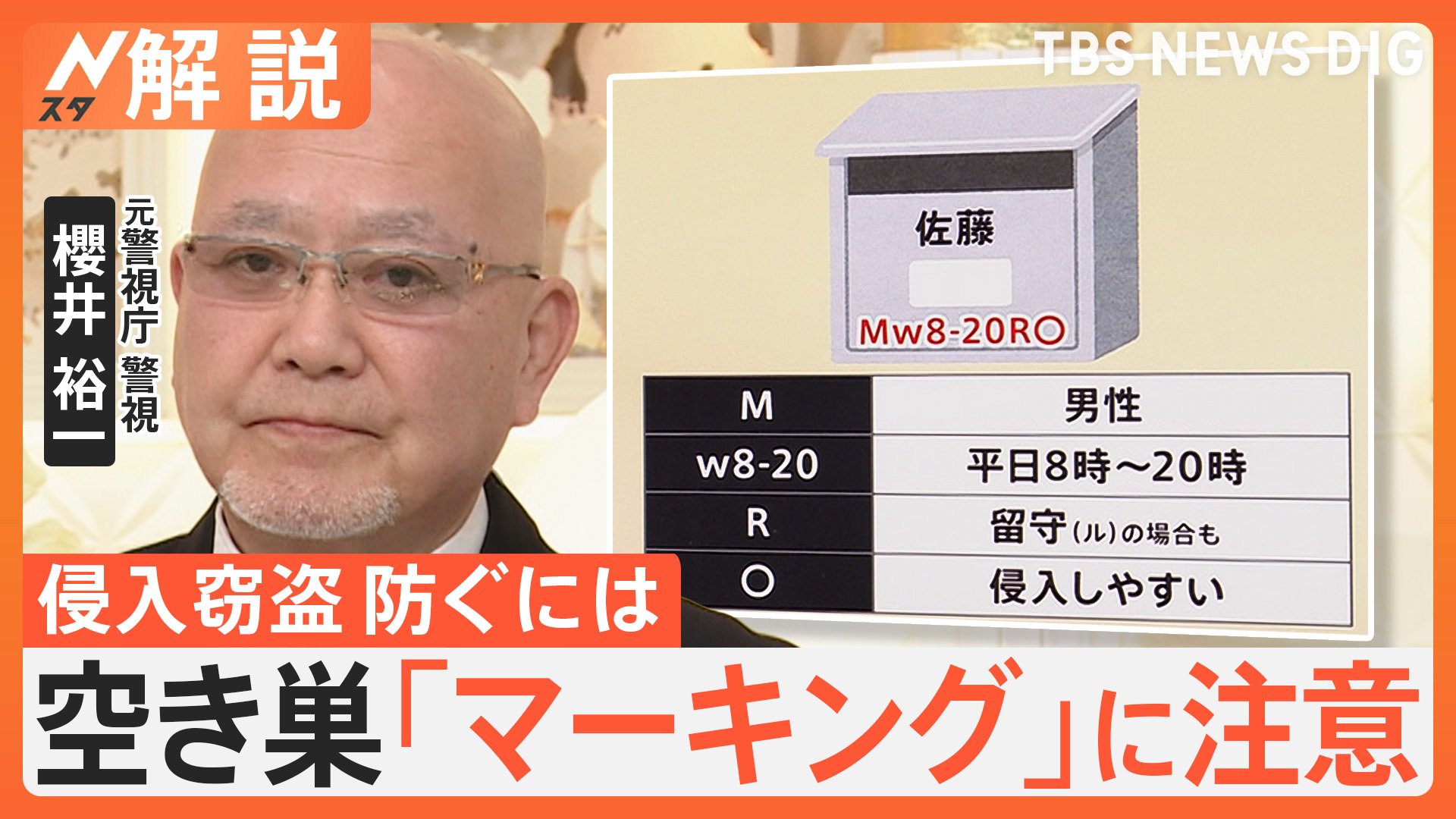 就寝時の「ノビ」に注意 “マーキング”は空き巣のサイン？侵入窃盗防ぐために年末に向けた対策は？【Nスタ解説】