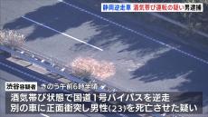 酒気帯び運転とみられる車がバイパス逆走　車と正面衝突し1人死亡　24歳の男を逮捕　静岡・浜松市