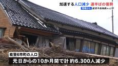 人口減少が深刻に 10か月で6300人減　能登半島地震からまもなく1年【現場から、】