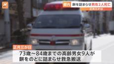 正月三が日に都内で餅をのどに詰まらせ高齢の男女9人が救急搬送　うち2人が死亡　東京消防庁が注意呼びかけ