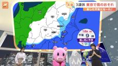 【1月9日 関東の天気】3連休 東京で雪のおそれ