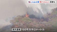 ロサンゼルス山火事の犠牲者24人に　消防士装った空き巣行為での逮捕も