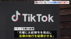 「すでに復旧したことに驚き」米・TikTok規制法が発効も トランプ次期大統領“法律執行を猶予”考え示す