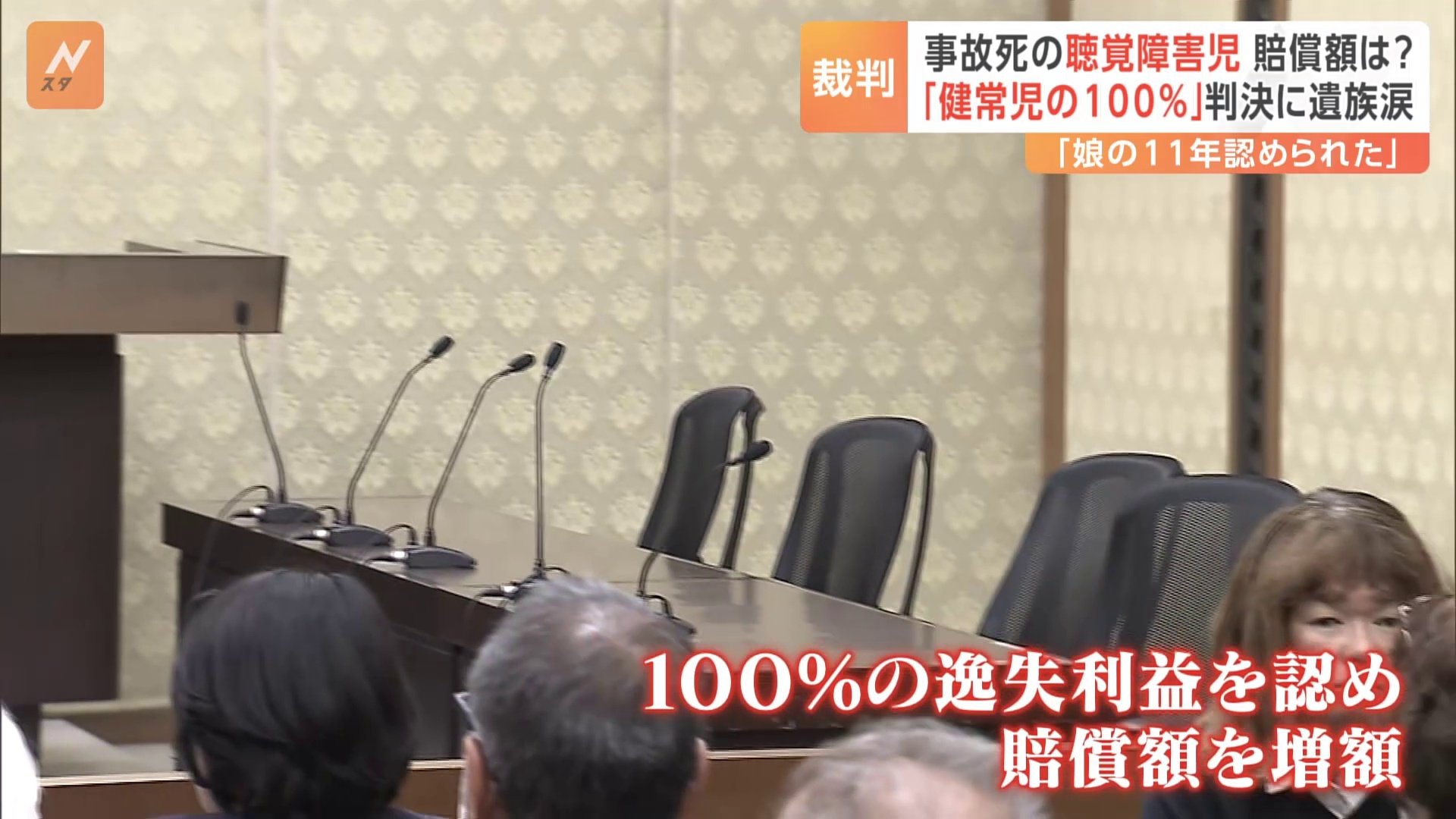 “健常児と同じ100％の逸失利益”　事故死の聴覚障害児の賠償額めぐる裁判「娘の11年が認められた」判決に遺族涙　大阪高裁