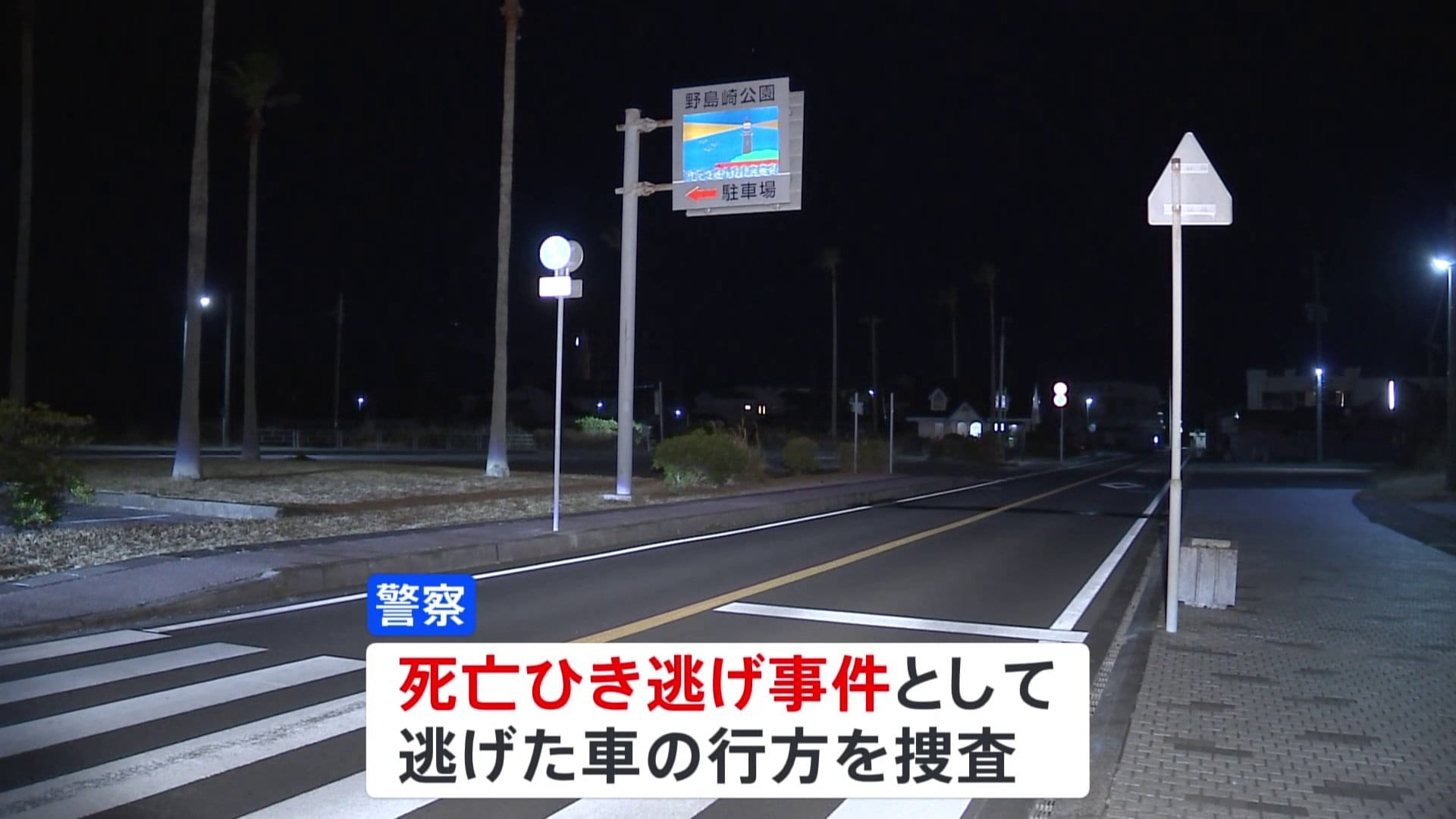 国道で死亡ひき逃げ事件　高齢の女性が死亡　千葉・南房総市