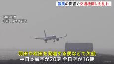 全国的に強い北風で交通機関に乱れ　東海道新幹線は架線に飛来物が付着　飛行機も羽田発着便などで36便欠航