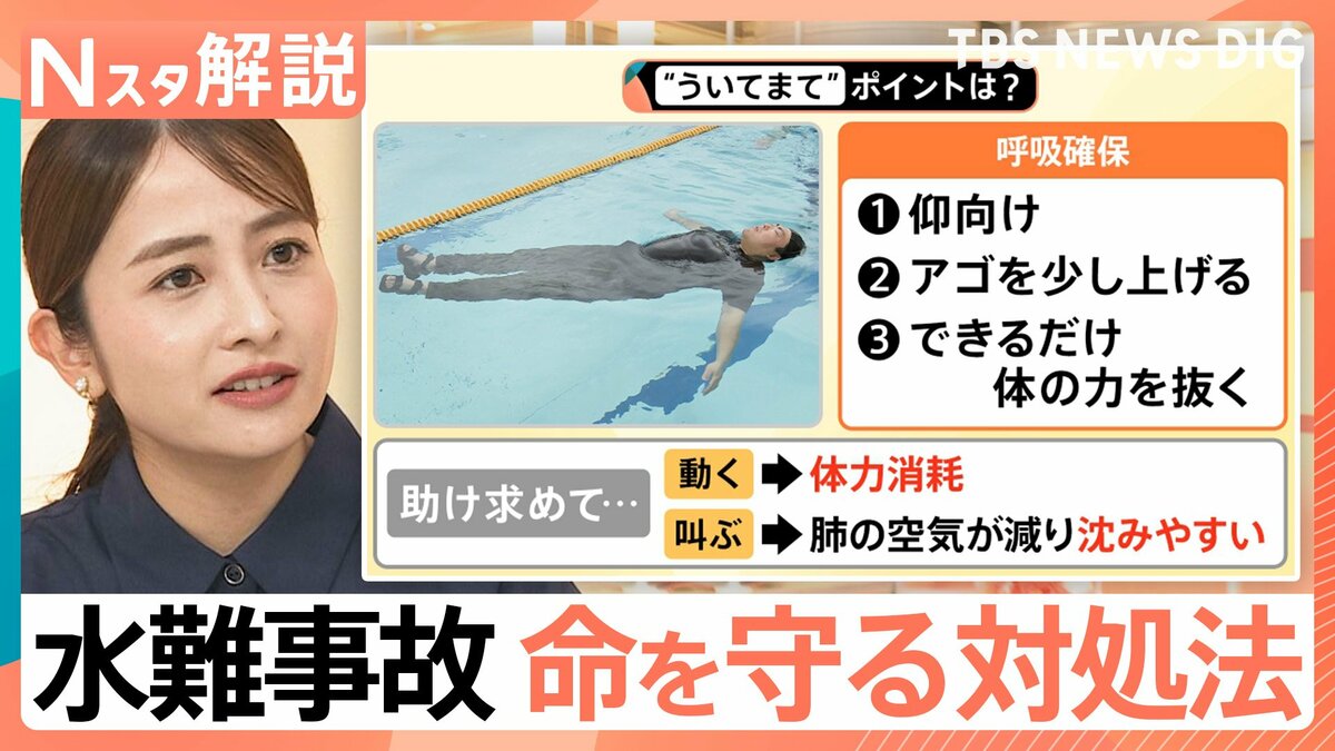 海や川で流されそうになったら