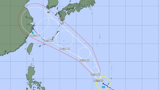 【台風13号】三連休に沖縄付近に接近か　県内への直接的な影響はない見込みも気温は平年より高い予想　（11日午前11時時点）　《新潟》