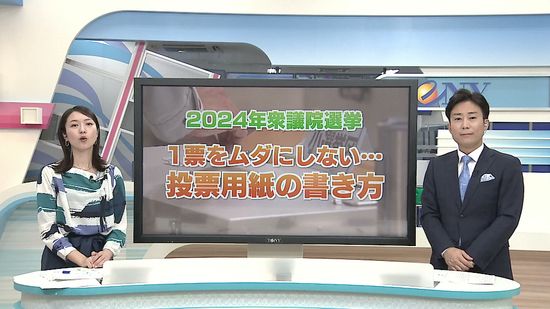 【解説】2024年衆議院選挙　1票をムダにしない「投票用紙」の書き方 《新潟》