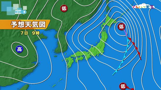 県内は3月並みの暖かさ　7日からは冬型強まる　大気の状態が非常に不安定に　暴風警報発表の可能性も　《新潟》